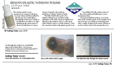 Renovo Plastic Window Polish